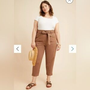 Anthropologie Ellie Embroidered Utility Pants Size  14 new with tag